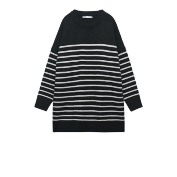 Zara Black and White Striped Sweater - Picture 4 of 4